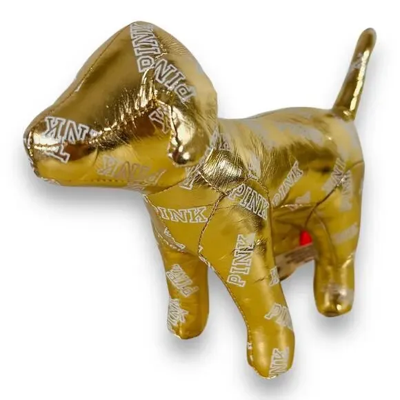 Victoria’s Secret PINK Gold Mini Dog Plush 2014 Fashion Show - Picture 6 of 7